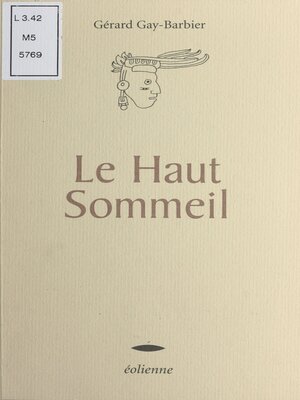 cover image of Le haut sommeil